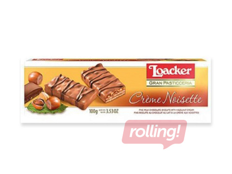 Vafeles Loacker, Pastisseria Creme Noisette, 100g