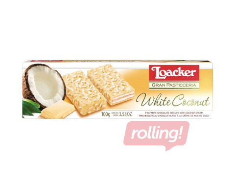Vafeles Loacker, Patisserie White Coconut, 100g