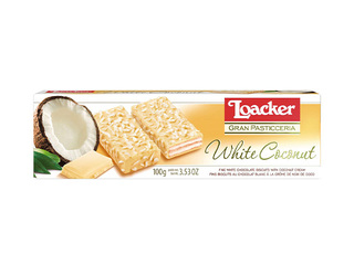 Vafeles Loacker, Patisserie White Coconut, 100g