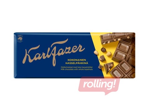 Šokolāde piena ar lazdu riekstiem Karl Fazer, 200 g