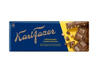 Šokolāde piena ar lazdu riekstiem Karl Fazer, 200 g