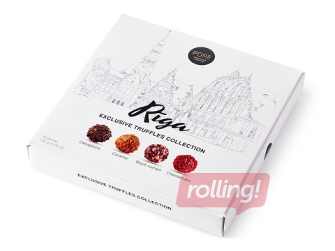 Pure Chocolate šokolādes trifeļu kolekcija Rīga , 135g, 16 trifeles