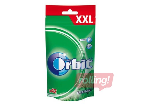 Košļājamā gumija Orbit Spearmint Pouch 42 gab. 