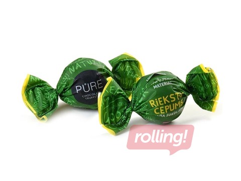 Pure Chocolate Trifeles piena šokolādes ar lazdu riekstu cepumu pildījumu, 1 kg