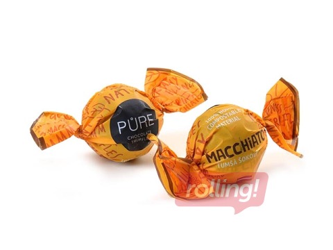 Pure Chocolate Trifeles tumšās šokolādes ar kafijas makjato krēma pildījumu, 1kg