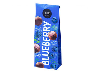 Piena šokolādes trifeles Pure Chocolate ar jogurta krēma pildījumu, 60g