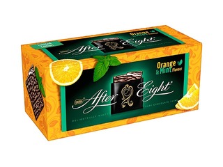 Šokolādes konfektes After Eight, ar apelsīna garšu, 200g