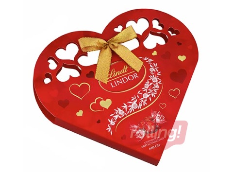 Konfektes šokolādes sirds Lindt Lindor, 112g 