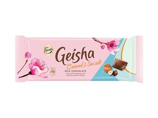Šokolāde ar karameli un jūras sāli Geisha, 100 g