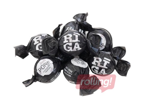 Piena šokolādes trifeles Pure Chocolate ar lazdu riekstu cepumu krēma pildījumu Rīga, 1 kg