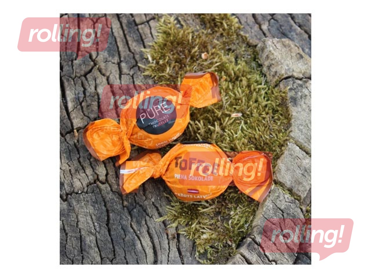 Piena šokolādes trifeles Pure Chocolate ar īrisu krēma pildījumu, 1 kg