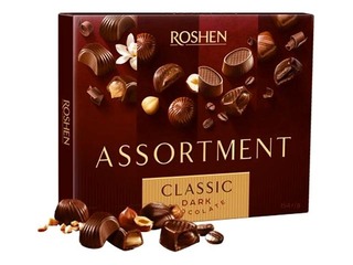 Tumšās šokolādes konfektes Assortment Classic, Roshen, 154g