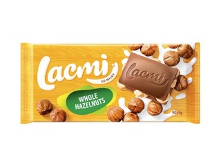 Šokolāde piena Lacmi ar veseliem lazdu riekstiem, Roshen, 90g