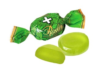 Karameles ar piparmētru Menthol Eucalyptus, Roshen, 1 kg