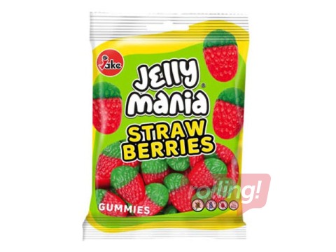 Želejkonfektes Jakes Wild Strawberries Oiled, 100g