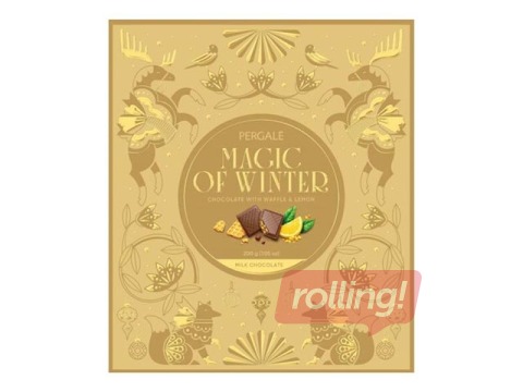 Piena šokolāde ar vafelēm un citroniem Magic of Christmas, Pergale, 200g