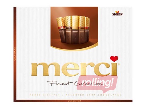 Melnās šokolādes izlase Merci,  250g
