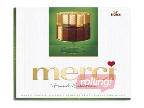 Šokolādes izlase ar riekstiem Merci,  250g