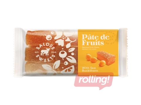 Dabīgo sulu marmelāde, smiltsērkšķu, Saldus Sweets, 100g