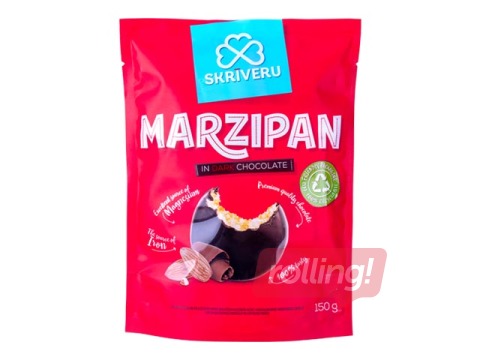 Marcipāns tumšajā šokolādē Skrīveru 150 g, 