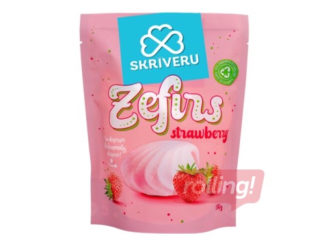 Zefīrs ar zemeņu garšu Skrīveru, 170g