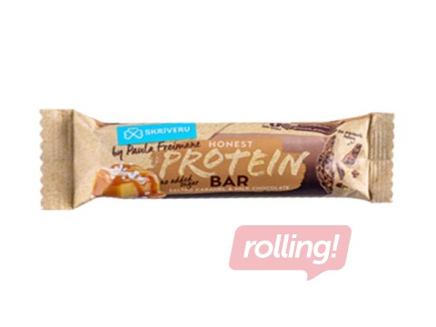 Batoniņš proteīna, sāļā karamele, piena šokolādē, Skrīveru, 45g