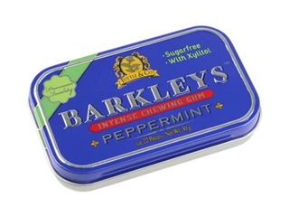 Košļājamā gumija Intense Peppermint, Barkleys, 30 g