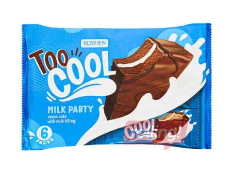 Biskvītkūka Milk party, Too Cool, Roshen, 270g