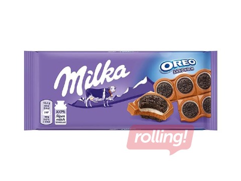 Šokolāde Milka, Oreo sandwich, 92g