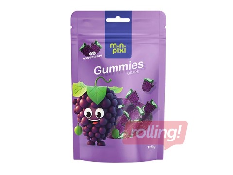 Želejkonfektes, MiniPixi, ar vīnogu garšu, 130g