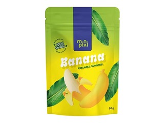 Želejkonfektes MiniPixi, Peelable gummies, ar banānu garšu, 80g