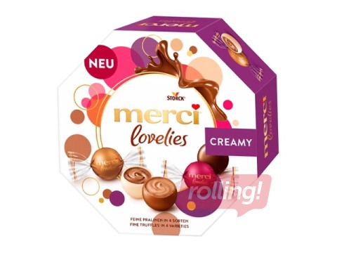 Šokolādes konfekšu izlase Merci, Lovelies, Creamy, 185g