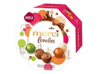 Šokolādes konfekšu izlase Merci, Lovelies, Classic, 185g