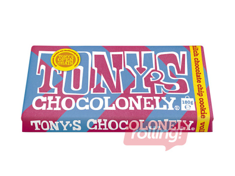 Šokolāde Tony's, Chip Cookie, 180g