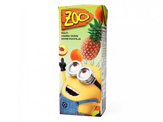 Sulas dzēriens Zoo Minion multiaugļu, 200ml