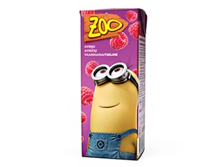 Sulas dzēriens Zoo Minion, aveņu, 200ml
