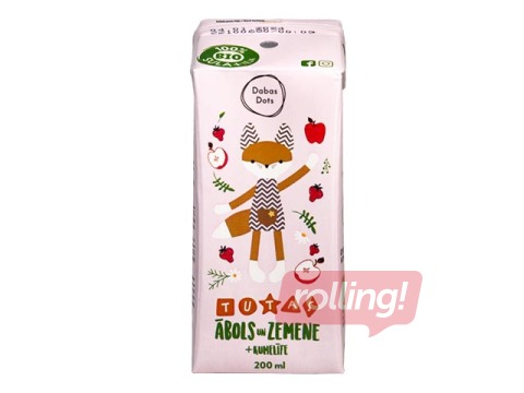 Sula TUTA, ābolu un zemeņu ar kumelīšu tēju, BIO, 200ml