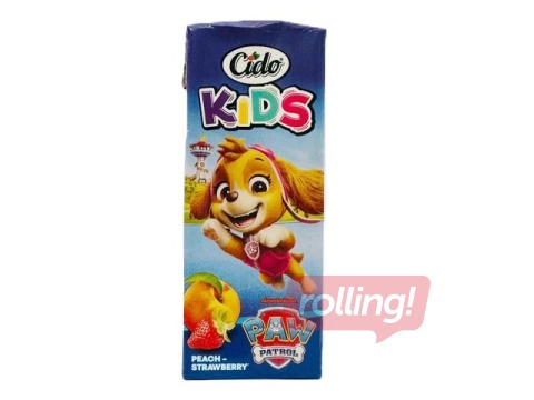 Sulas dzēriens Cido, Ķepu patruļa, persiku-zemeņu, 200ml