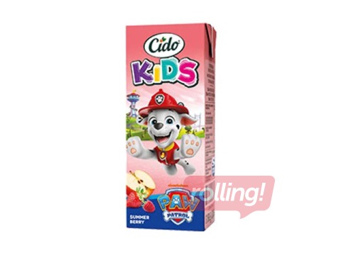 Sulas dzēriens Cido, Ķepu patruļa, vasaras ogu, 200ml