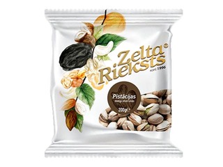 Pistācijas Zelta rieksts dabīgi atvērušās, sālītas, 500g