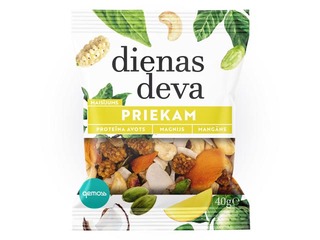Riekstu un žāvētu augļu maisījums Dienas deva 