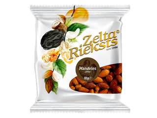Grauzdētas, sālītas mandeles Zelta rieksts, 80g