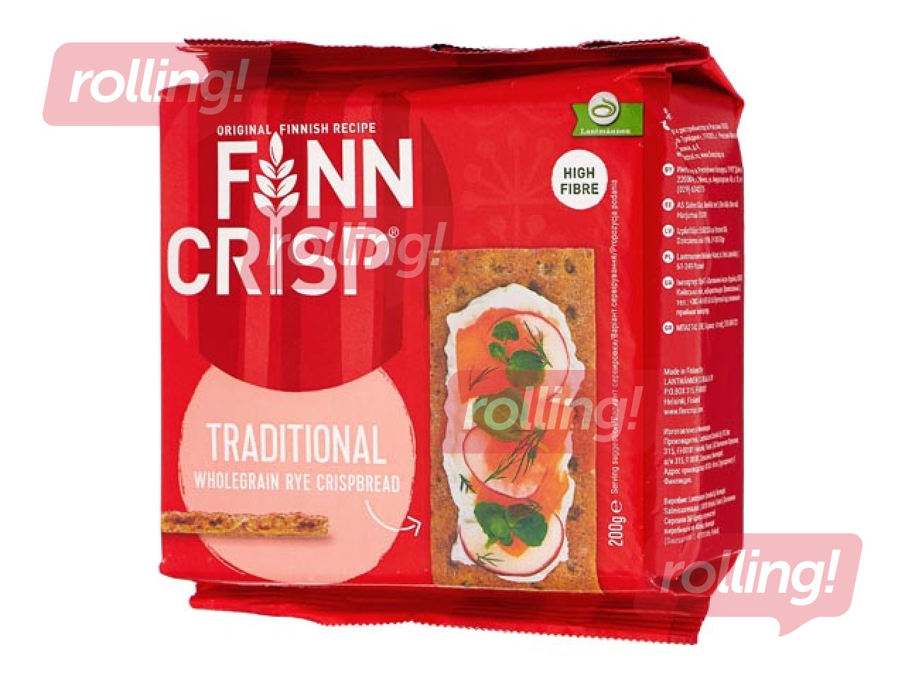 Sausmaizītes Traditional taisnstūra Finn Crisp, 200 g