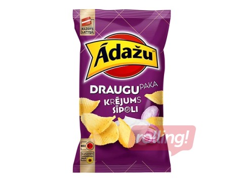 Ādažu čipsi Krējums&Sīpols Draugu paka, 180g