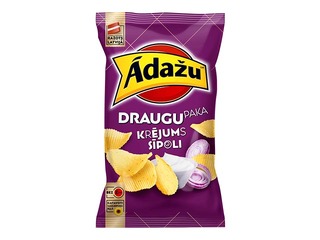 Ādažu čipsi Krējums&Sīpols Draugu paka, 180g