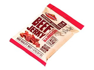 Žāvēta, karsti kūpināta liellopu gaļas uzkoda ar BBQ garšu, Beef Jerky, 45g