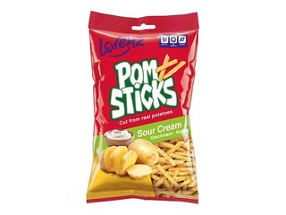 Kartupeļu salmiņi ar skābā krējuma garšu, Lorenz Pomsticks, 100g