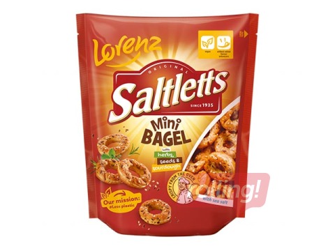 Sāļie cepumi Lorenz, Mini bagel, 100g