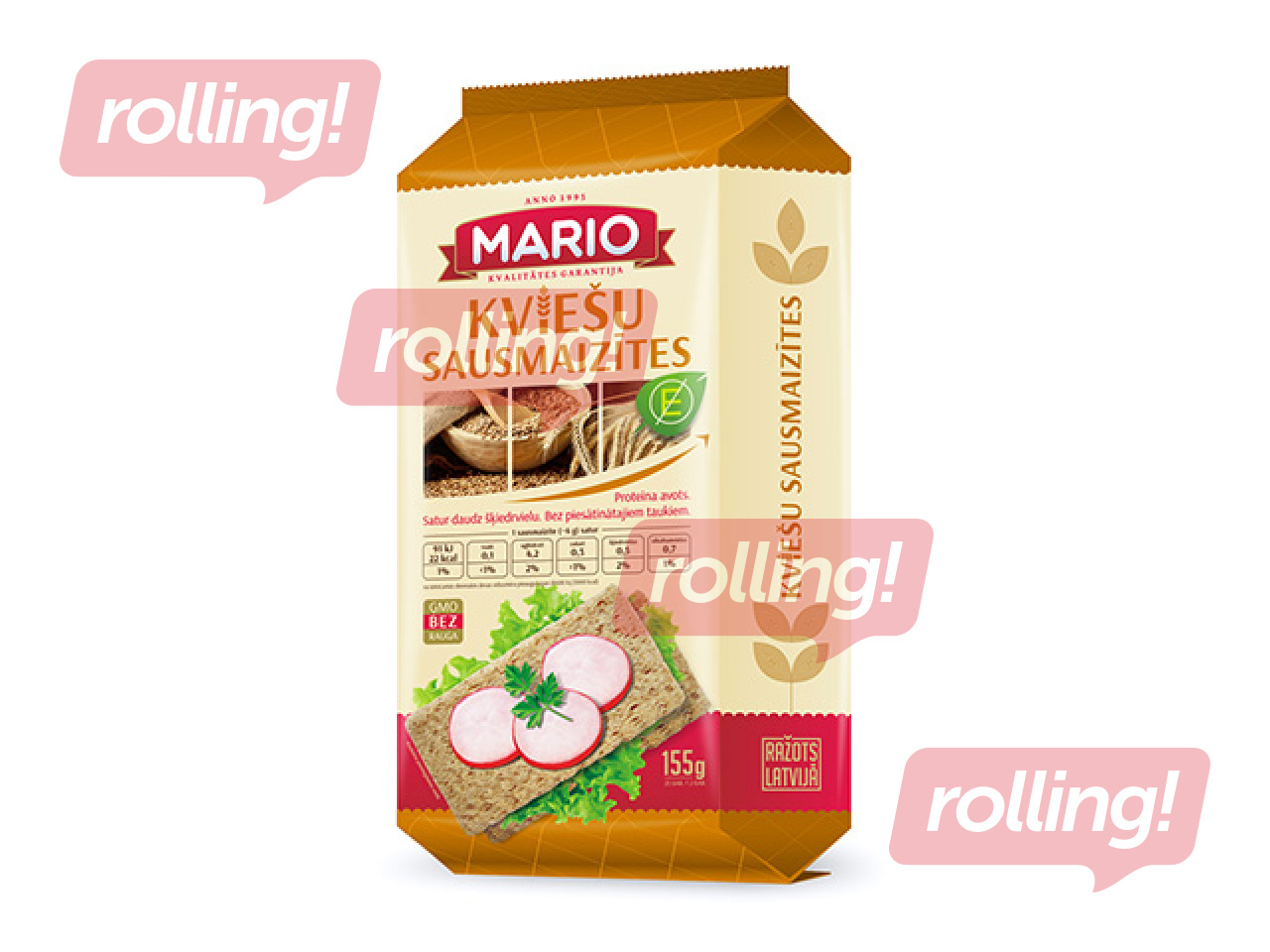 Sausmaizītes, Mario, kviešu, 155g