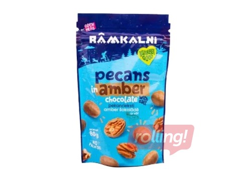 Pekanrieksti Rāmkalni, Amber šokolādē ar sāli, 80g